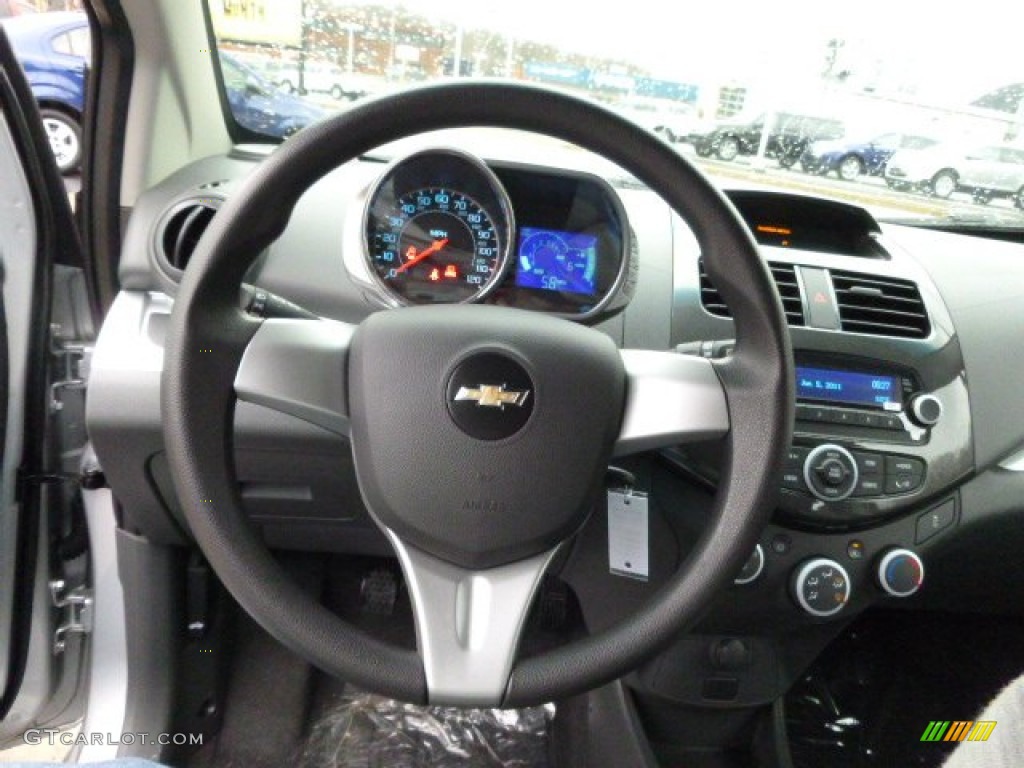 2014 Chevrolet Spark LS Silver/Silver Steering Wheel Photo #89613797