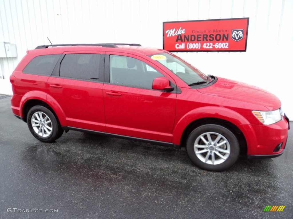 2013 Journey SXT AWD - Bright Red / Black photo #2