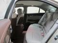 2013 Cadillac ATS Light Platinum/Brownstone Accents Interior Rear Seat Photo