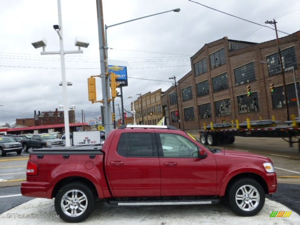 2010 Explorer Sport Trac Limited 4x4 - Sangria Red Metallic / Camel/Sand photo #1
