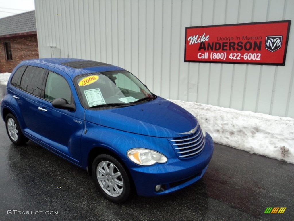 2006 PT Cruiser Limited - Electric Blue Pearl / Pastel Slate Gray photo #1