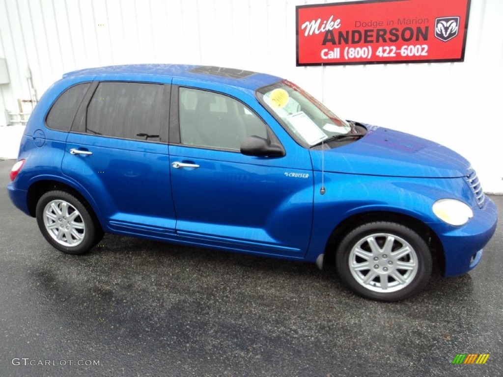 2006 PT Cruiser Limited - Electric Blue Pearl / Pastel Slate Gray photo #2