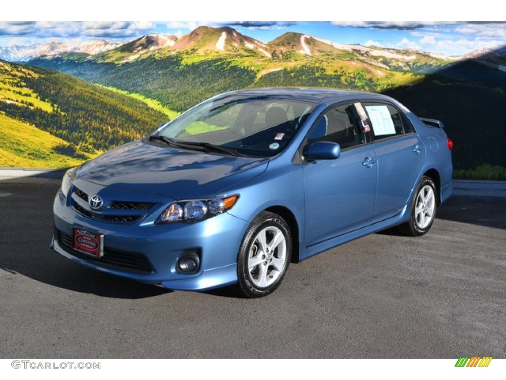 2012 Corolla S - Tropical Sea Metallic / Dark Charcoal photo #5