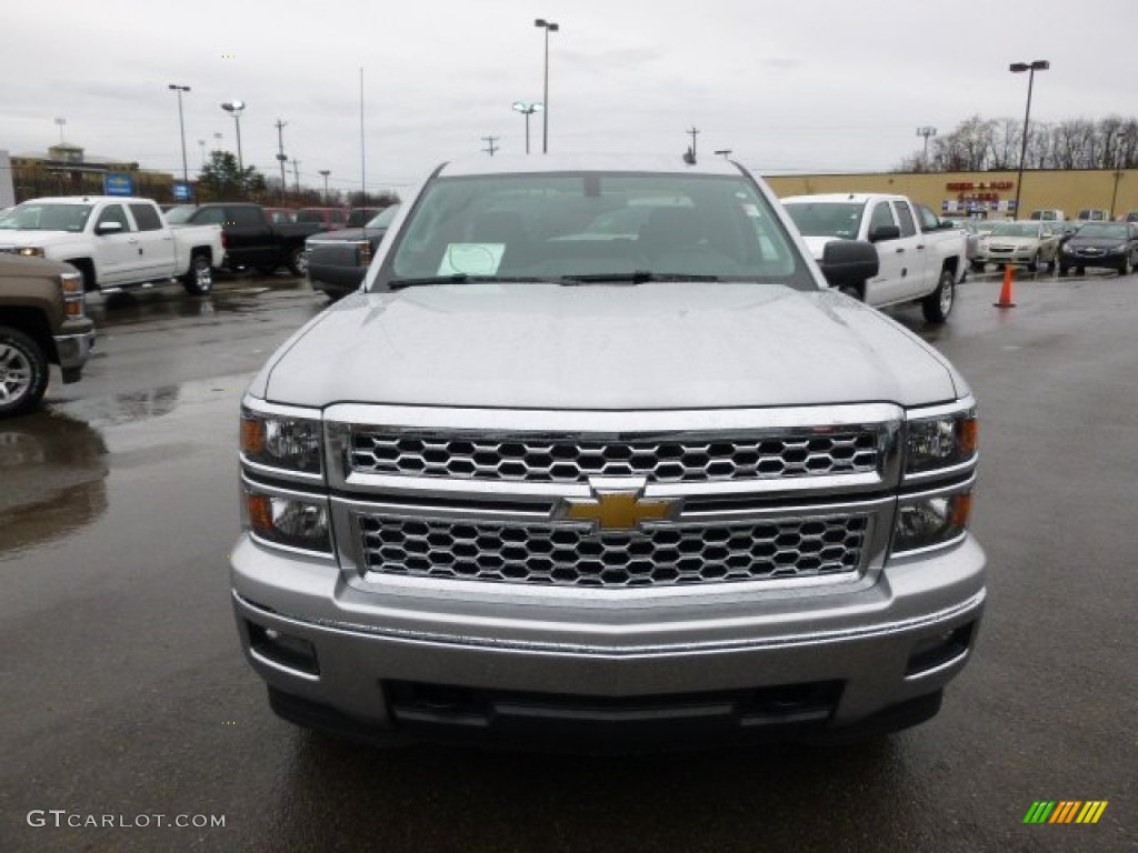 2014 Silverado 1500 LT Double Cab 4x4 - Silver Ice Metallic / Jet Black photo #2