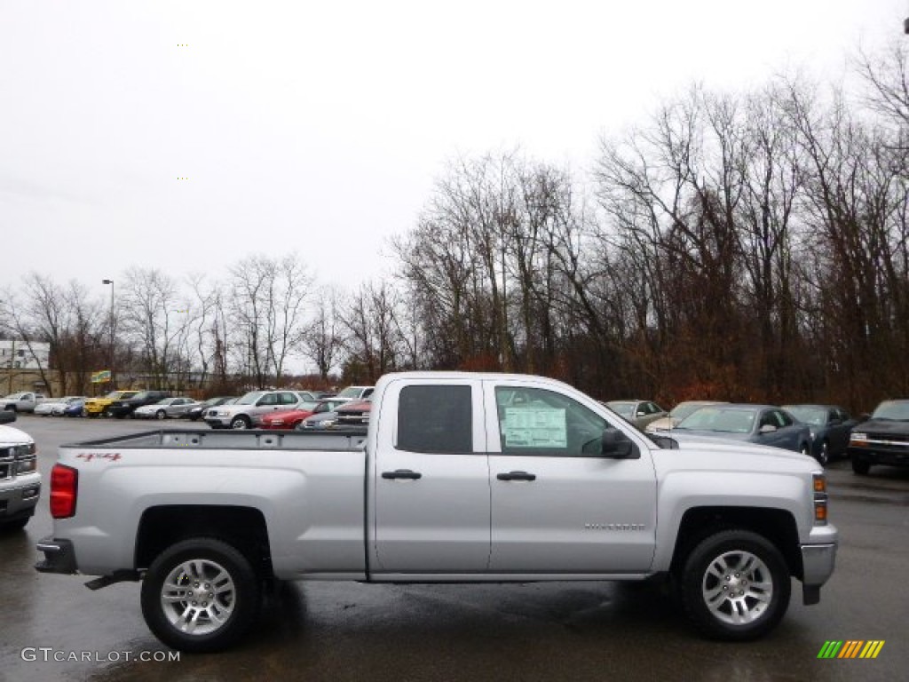 2014 Silverado 1500 LT Double Cab 4x4 - Silver Ice Metallic / Jet Black photo #4