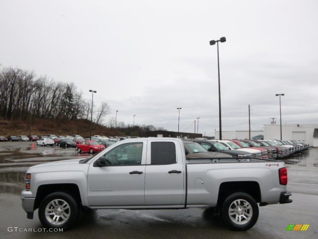 2014 Silverado 1500 LT Double Cab 4x4 - Silver Ice Metallic / Jet Black photo #8