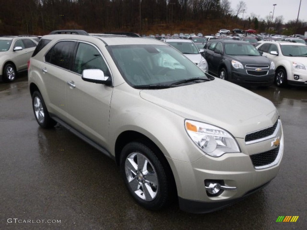 Champagne Silver Metallic 2014 Chevrolet Equinox LT AWD Exterior Photo #89619395