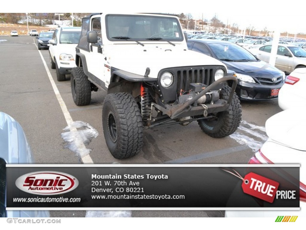 2005 Wrangler Unlimited 4x4 - Stone White / Dark Slate Gray photo #1