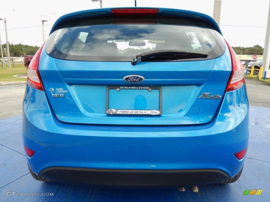 2012 Fiesta SES Hatchback - Blue Candy Metallic / Charcoal Black photo #4