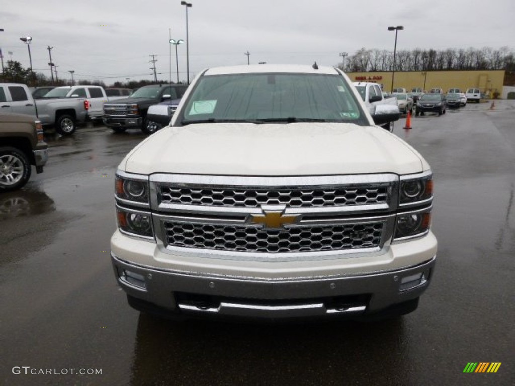 2014 Silverado 1500 LTZ Crew Cab 4x4 - White Diamond Tricoat / Cocoa/Dune photo #2