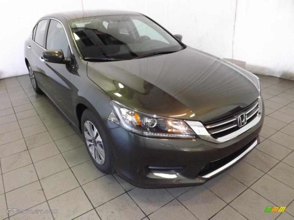 2014 Accord LX Sedan - Hematite Metallic / Black photo #1