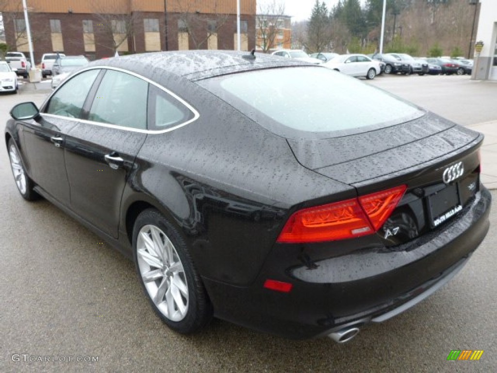 2014 A7 3.0T quattro Premium Plus - Havanna Black Metallic / Nougat Brown photo #2