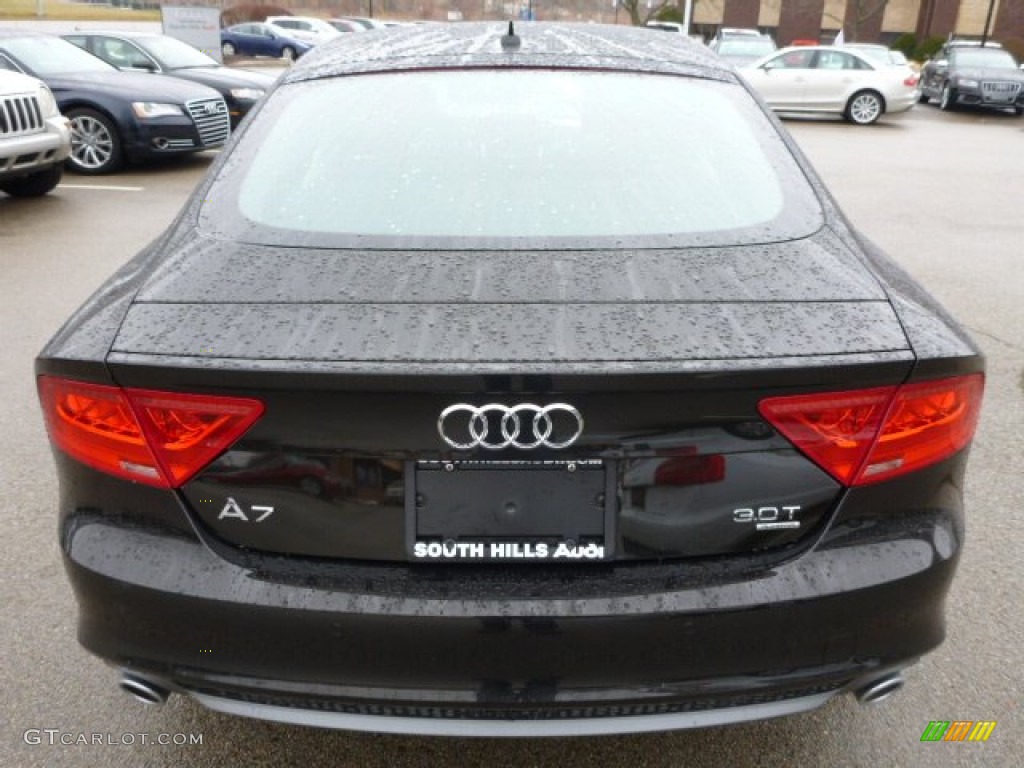 2014 A7 3.0T quattro Premium Plus - Havanna Black Metallic / Nougat Brown photo #3