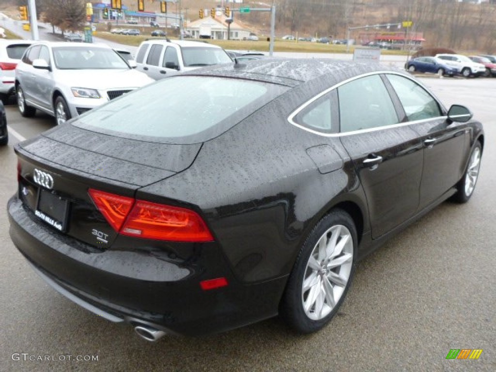 2014 A7 3.0T quattro Premium Plus - Havanna Black Metallic / Nougat Brown photo #4