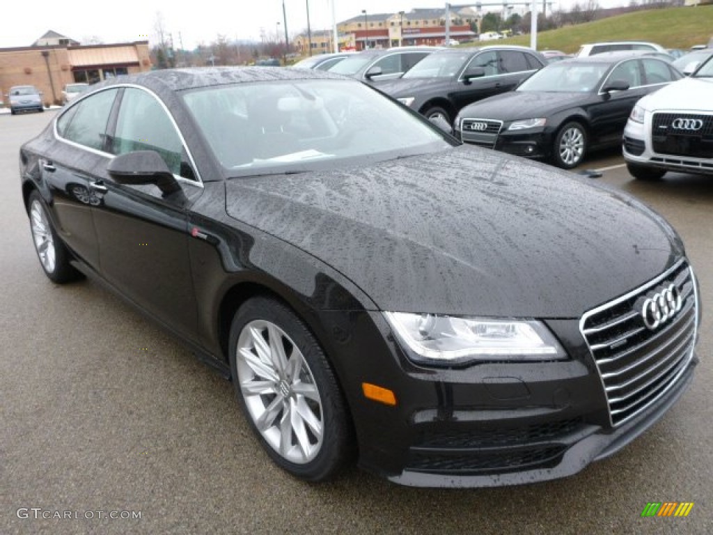 2014 A7 3.0T quattro Premium Plus - Havanna Black Metallic / Nougat Brown photo #5