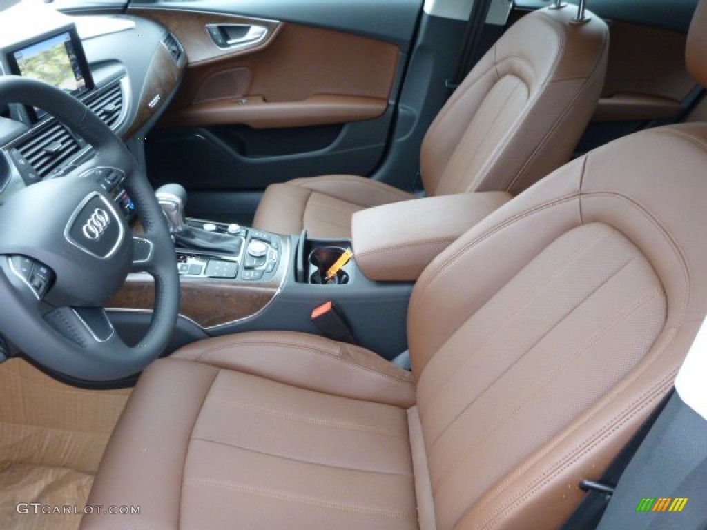 2014 A7 3.0T quattro Premium Plus - Havanna Black Metallic / Nougat Brown photo #8