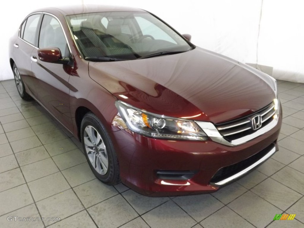 2014 Accord LX Sedan - Basque Red Pearl II / Ivory photo #1