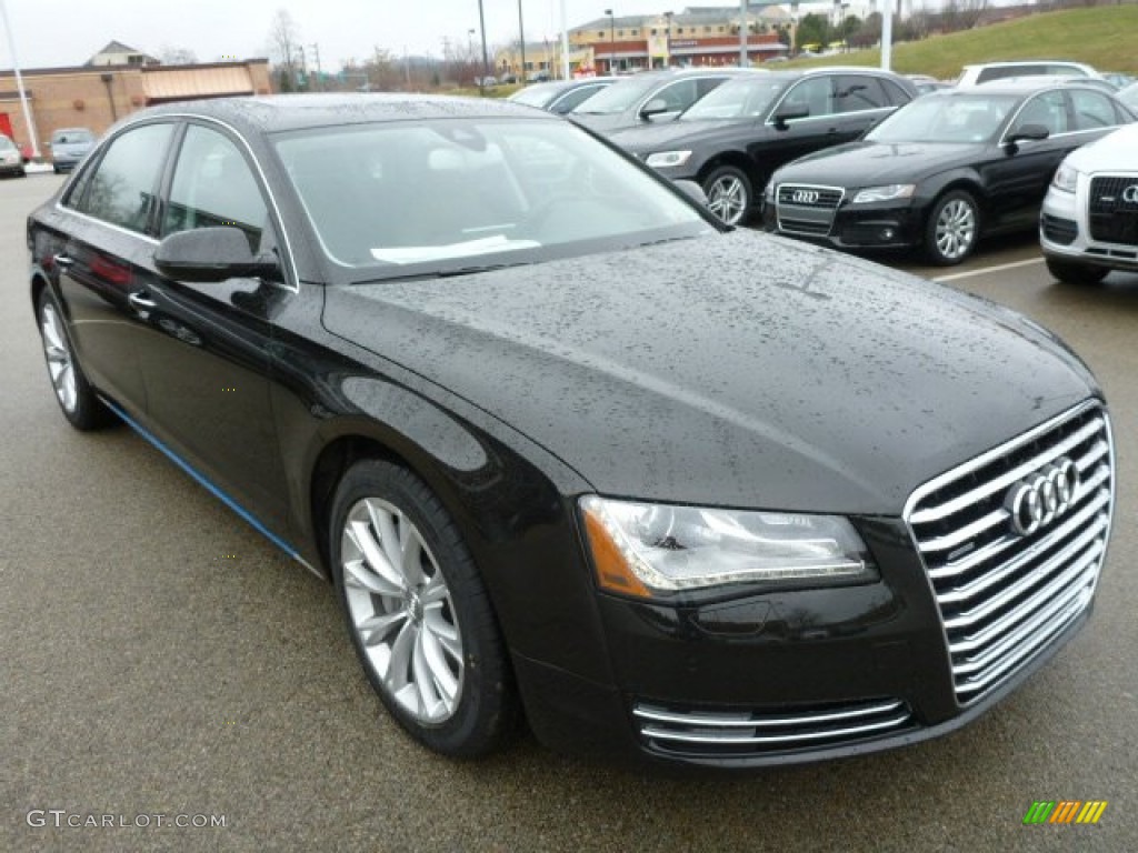 Havanna Black Metallic 2014 Audi A8 L 3.0T quattro Exterior Photo #89624267