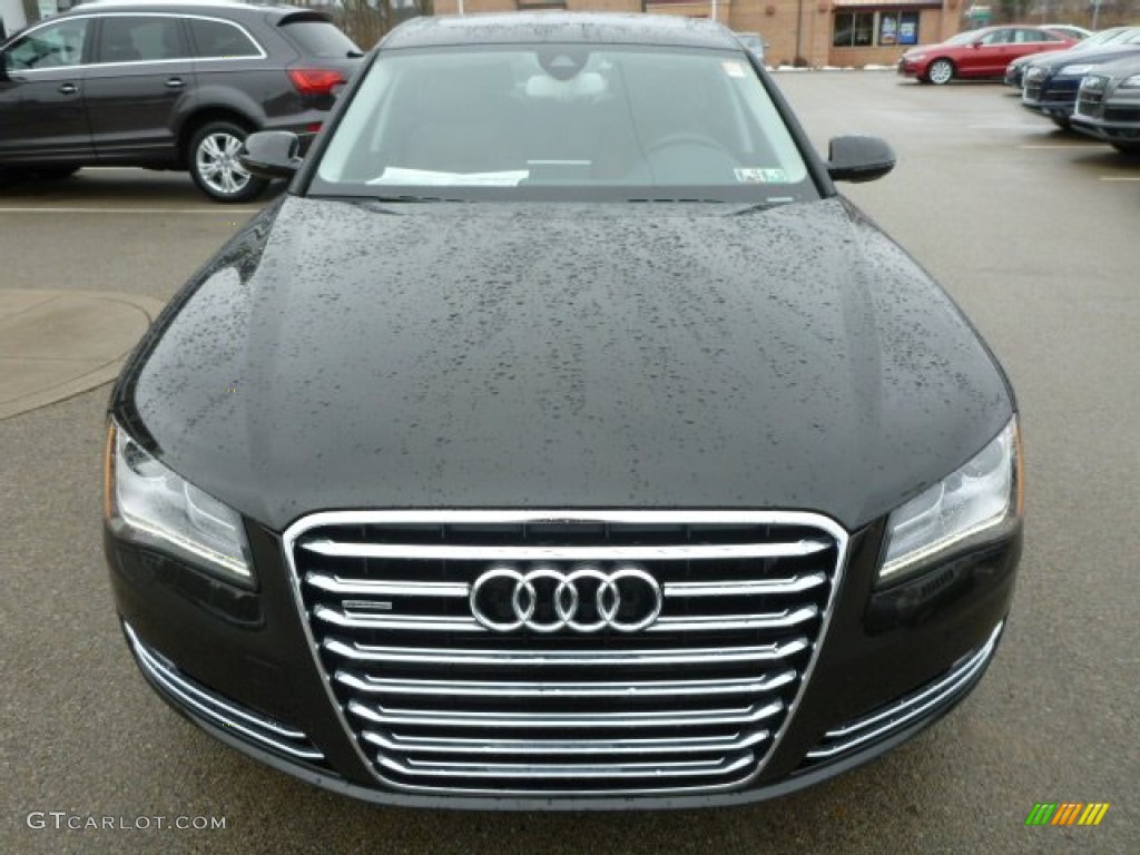 Havanna Black Metallic 2014 Audi A8 L 3.0T quattro Exterior Photo #89624285