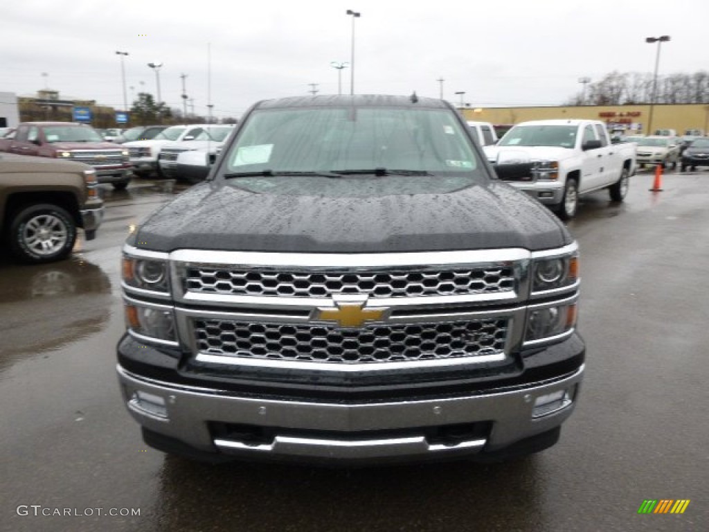 2014 Silverado 1500 LTZ Crew Cab 4x4 - Black / Cocoa/Dune photo #2