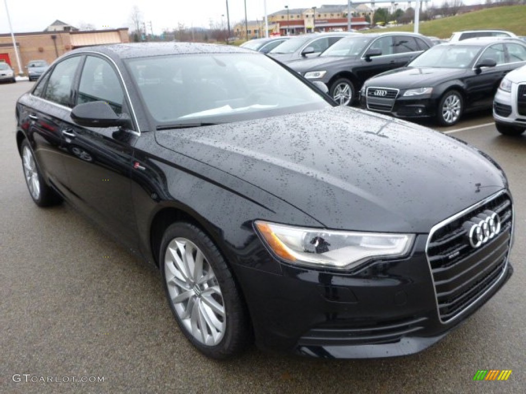 Phantom Black Pearl 2014 Audi A6 3.0T quattro Sedan Exterior Photo #89624549