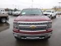 2014 Deep Ruby Metallic Chevrolet Silverado 1500 LTZ Crew Cab 4x4  photo #2