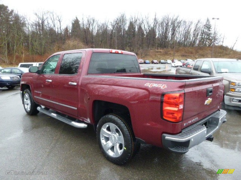 2014 Silverado 1500 LTZ Crew Cab 4x4 - Deep Ruby Metallic / Cocoa/Dune photo #7