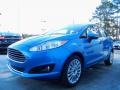 Blue Candy 2014 Ford Fiesta Titanium Sedan