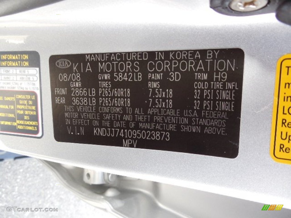 2009 Borrego EX V6 - Bright Silver / Gray photo #24
