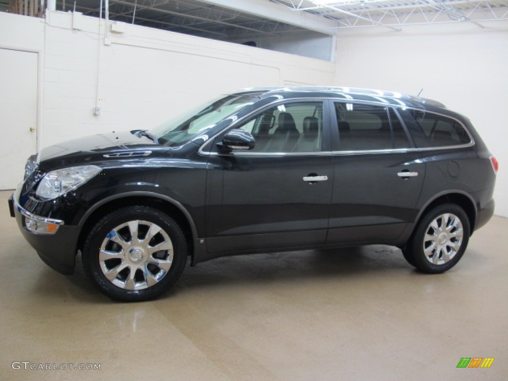 2010 Enclave CXL AWD - Carbon Black Metallic / Ebony/Ebony photo #5