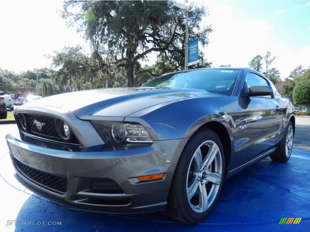 2014 Sterling Gray Ford Mustang Gt Premium Coupe 89607465 Photo 2