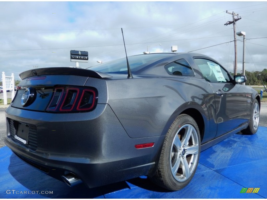 2014 Mustang GT Premium Coupe - Sterling Gray / Charcoal Black/Cashmere Accent photo #3