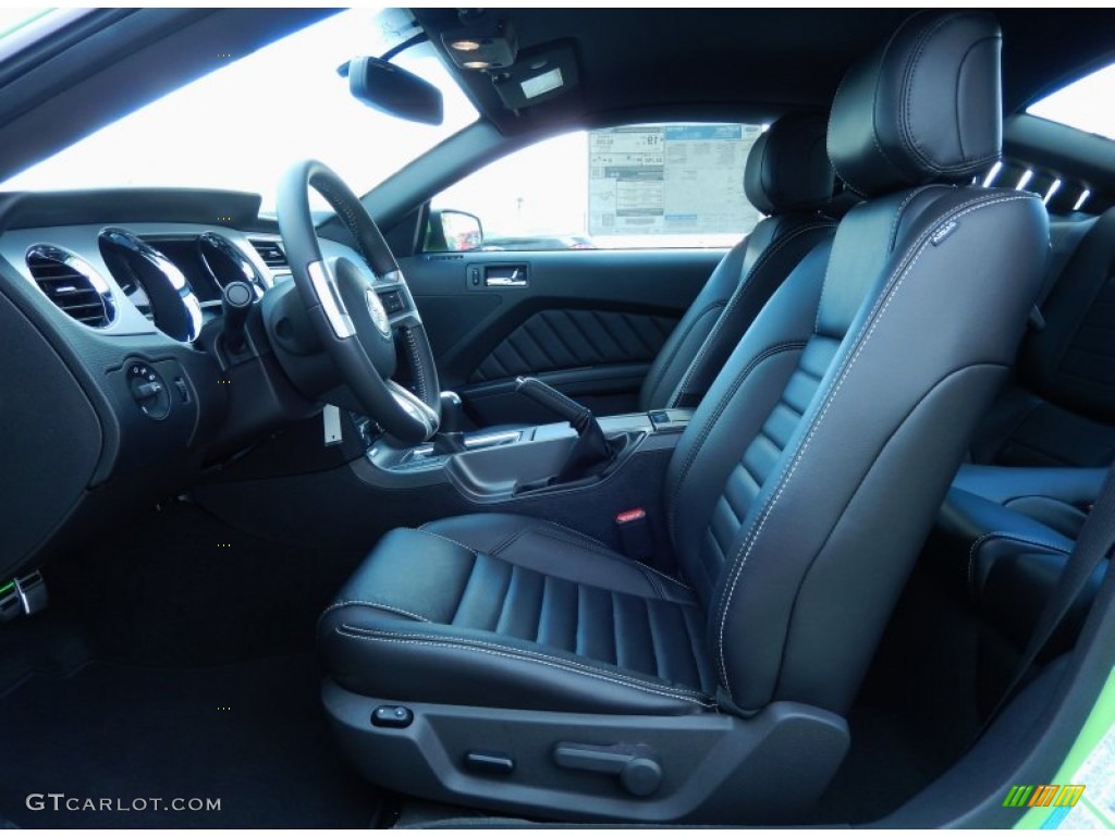Charcoal Black Interior 2014 Ford Mustang GT Premium Coupe Photo #89626178