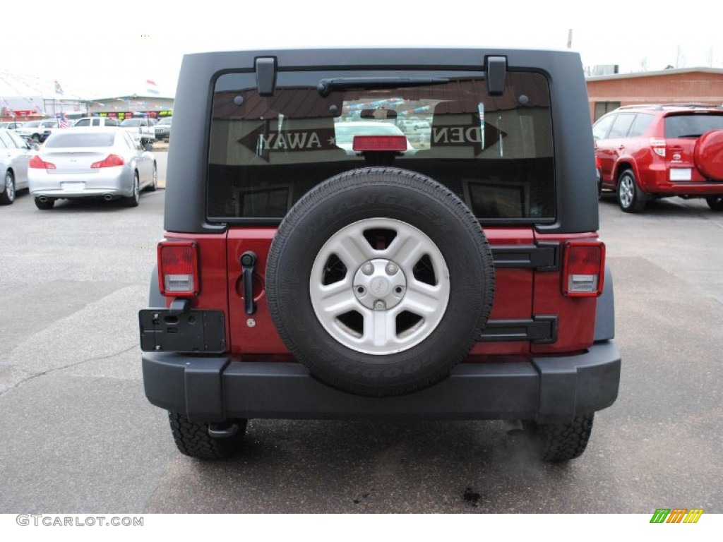 2012 Wrangler Sport 4x4 - Deep Cherry Red Crystal Pearl / Black photo #4