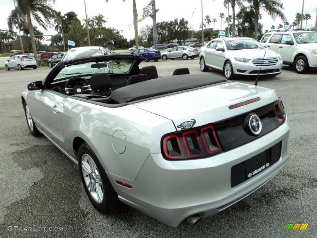 2013 Mustang V6 Convertible - Ingot Silver Metallic / Charcoal Black photo #10