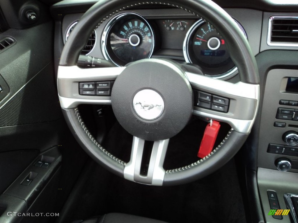 2013 Mustang V6 Convertible - Ingot Silver Metallic / Charcoal Black photo #26