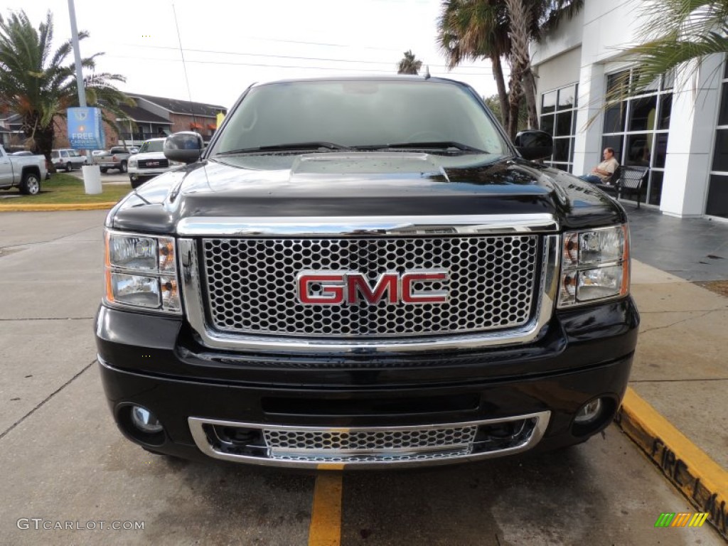 2013 Sierra 1500 Denali Crew Cab AWD - Onyx Black / Cocoa/Light Cashmere photo #2
