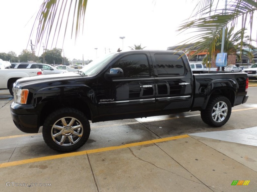2013 Sierra 1500 Denali Crew Cab AWD - Onyx Black / Cocoa/Light Cashmere photo #5