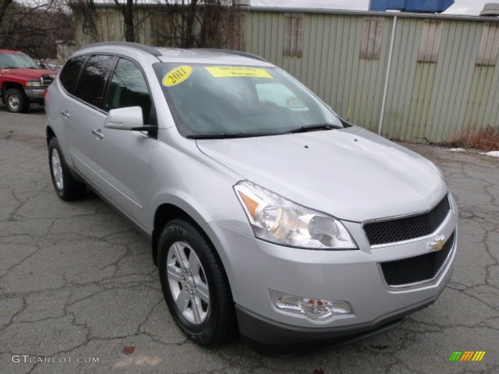 Silver Ice Metallic 2011 Chevrolet Traverse LT AWD Exterior Photo #89627563