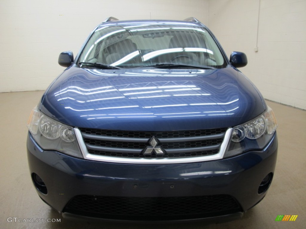 2007 Outlander LS 4WD - Deep Blue Metallic / Beige photo #2