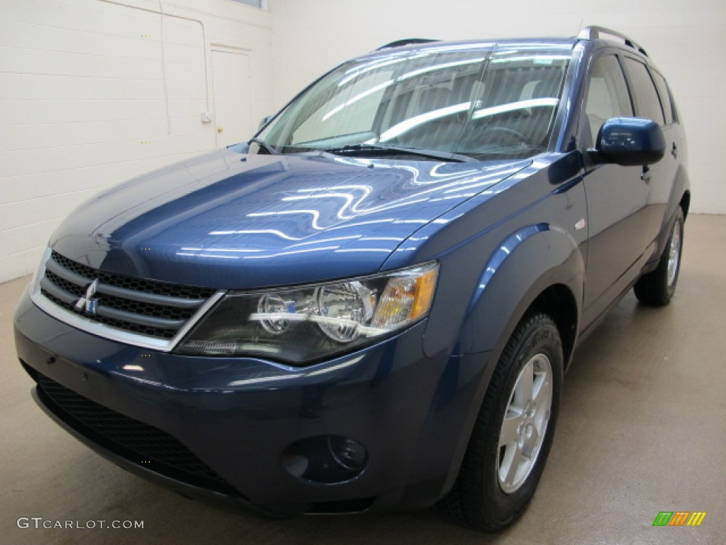 Deep Blue Metallic 2007 Mitsubishi Outlander LS 4WD Exterior Photo #89628011