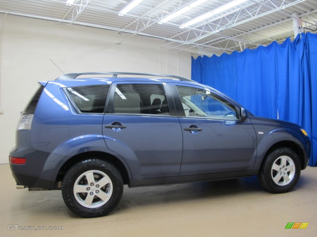 Deep Blue Metallic 2007 Mitsubishi Outlander LS 4WD Exterior Photo #89628041
