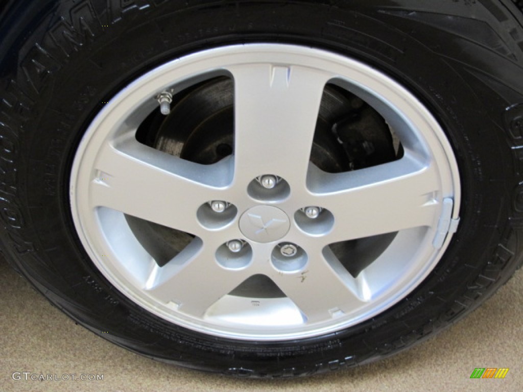 2007 Outlander LS 4WD - Deep Blue Metallic / Beige photo #13