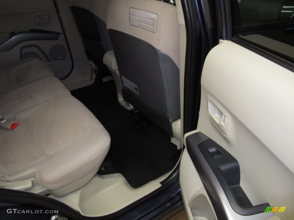 2007 Outlander LS 4WD - Deep Blue Metallic / Beige photo #19
