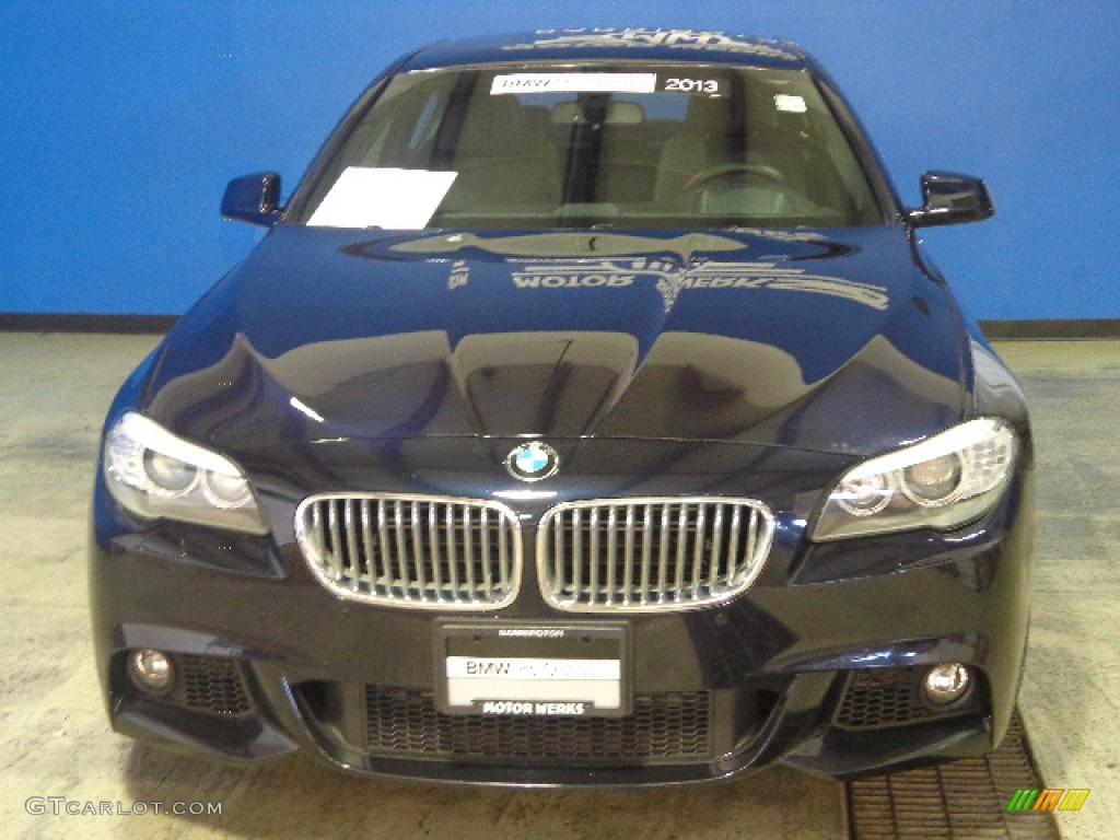 2013 5 Series 550i xDrive Sedan - Carbon Black Metallic / Black photo #2