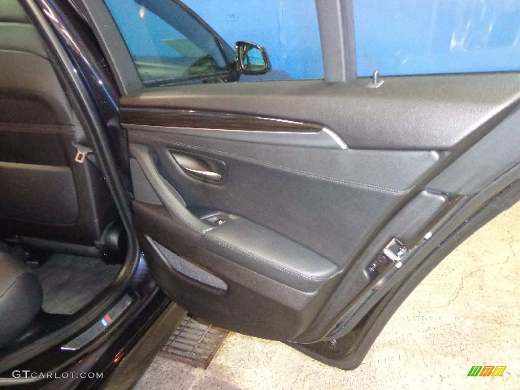 2013 5 Series 550i xDrive Sedan - Carbon Black Metallic / Black photo #19