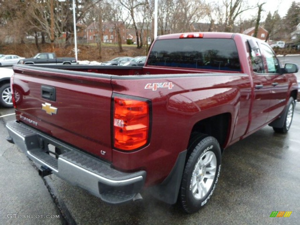 2014 Silverado 1500 LT Double Cab 4x4 - Deep Ruby Metallic / Jet Black photo #3