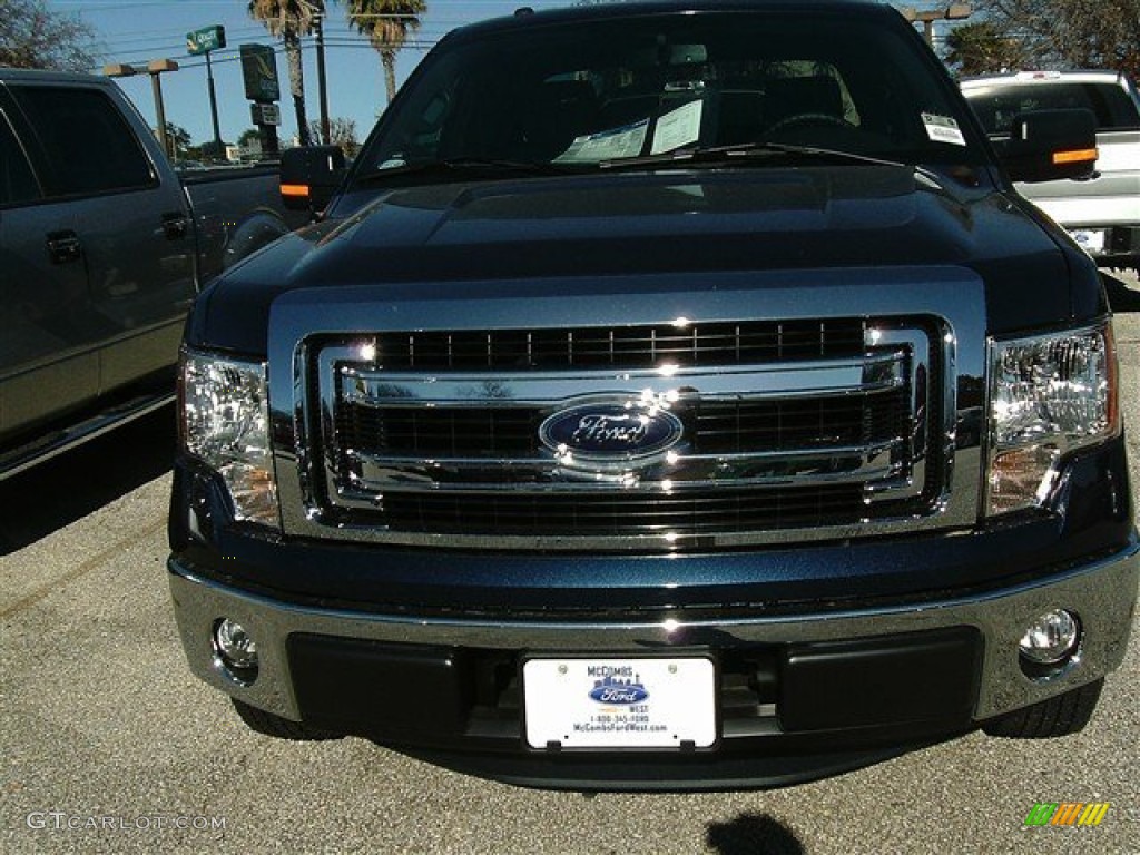 2014 F150 XLT SuperCab - Blue Jeans / Steel Grey photo #2