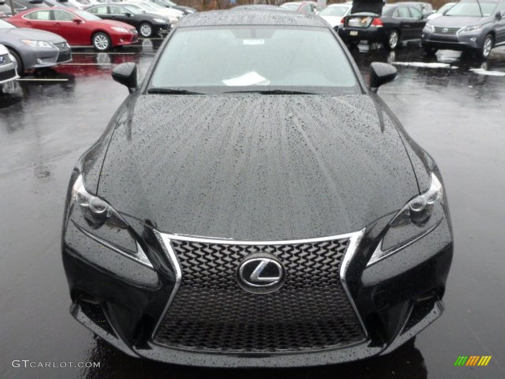 2014 IS 250 F Sport AWD - Obsidian Black / Black photo #7