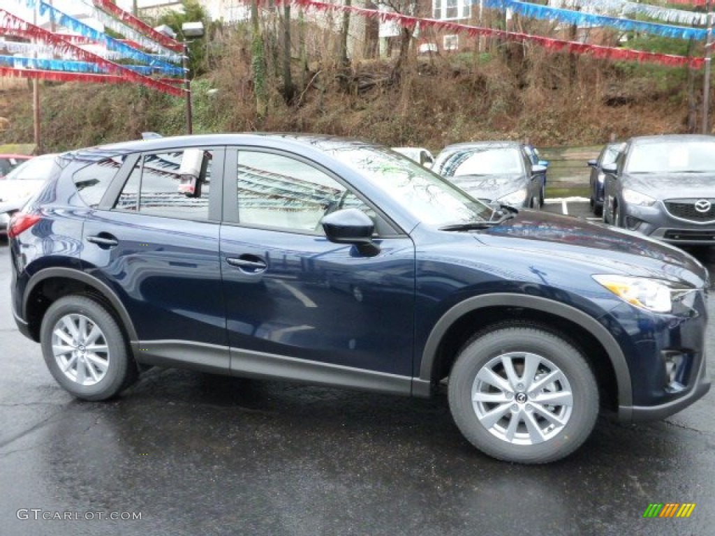 2014 CX-5 Touring AWD - Stormy Blue Mica / Sand photo #6